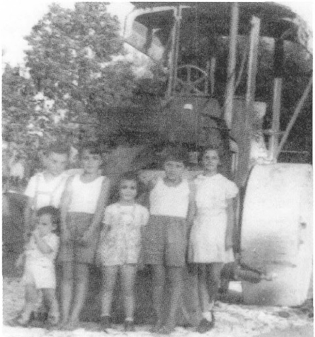 מכבש שבתוך גלגליו הוברח נשק מאירופה. גלגלי המכבש פורקו בפרדסו של יצחק לב והנשק הועבר ל